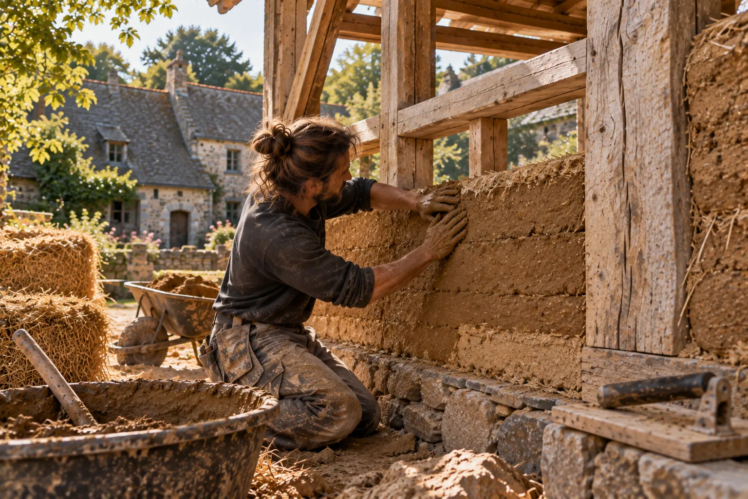 Construction Terre Crue sur Rennes et le departement 35