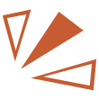 Illustration 3 triangles orange du maçon Luc Guesdon sur  Rennes, Irodouër et en Ille et Vilaine