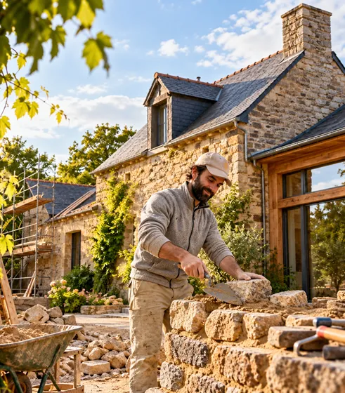 Photo de Luc Guesdon maçon spécialiste en rénovation de bâti ancien sur rennes, Irodouër et sur les département d'Ille et Vilaine et Côtes d'Armor